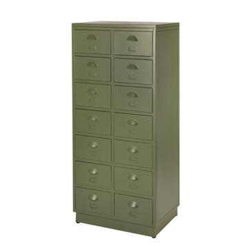 IJzeren Vintage Ladekast Retro Apotheek kast Groen Ladenkast beschikbaar voor biedingen