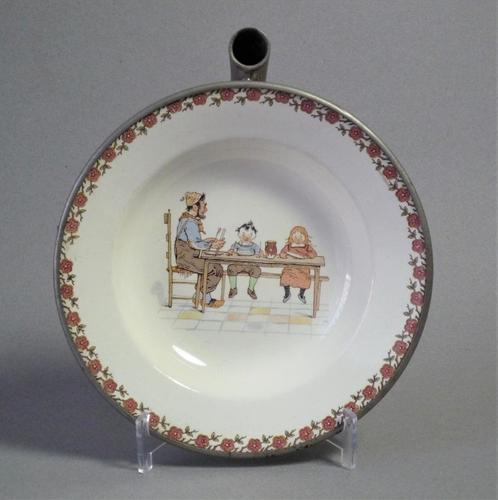 Sarreguemines Enfants Richard warmhoudbord, 100 jaar oud, Antiek en Kunst, Antiek | Servies los, Verzenden