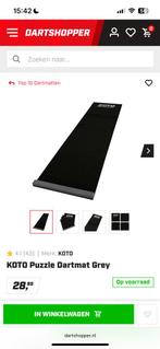 Koto Puzzle Dartmat Grey, Sport en Fitness, Darts, Ophalen, Zo goed als nieuw, Overige typen
