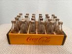 Houten Coca Cola kratje met flesjes miniatuur bj 1952, Verzamelen, Ophalen of Verzenden