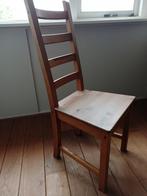 GRATIS. ( 1 bruine eetkamer stoel. ), Ophalen of Verzenden, Gebruikt, Wit, Eén