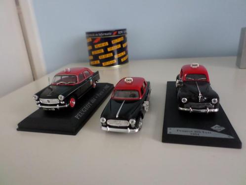DRIE PEUGEOTS TAXI VAN 1954/1962/1964, Hobby en Vrije tijd, Modelauto's | 1:43, Nieuw, Auto, Solido, Ophalen of Verzenden