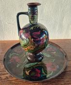 Gouda plateel bord en karaf, Ophalen of Verzenden