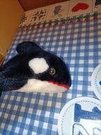 Oude vintage Dolfinarium Harderwijk orka knuffel 22 cm, Ophalen of Verzenden