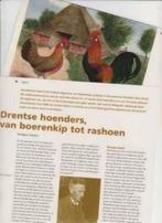 Knipsel Pluimvee Drentse Hoenders Geschiedenis., Ophalen of Verzenden, Zo goed als nieuw