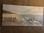 Zeeuwse kust - Domburg - olieverf op linnen 120x60cm, Ophalen of Verzenden