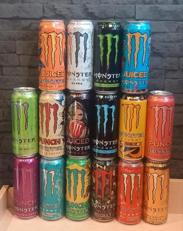 Monster energy 16 verschillende smaken (vol) incl statiegeld beschikbaar voor biedingen