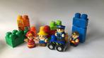 4 megabloks poppetjes met setje blokken met grote noppen, Kinderen en Baby's, Speelgoed | Bouwstenen, Ophalen of Verzenden, Zo goed als nieuw