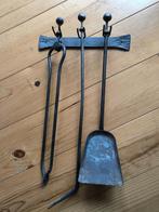 Haardset driedelig, Ophalen of Verzenden, Gebruikt, Vrijstaande haard, Houthaard