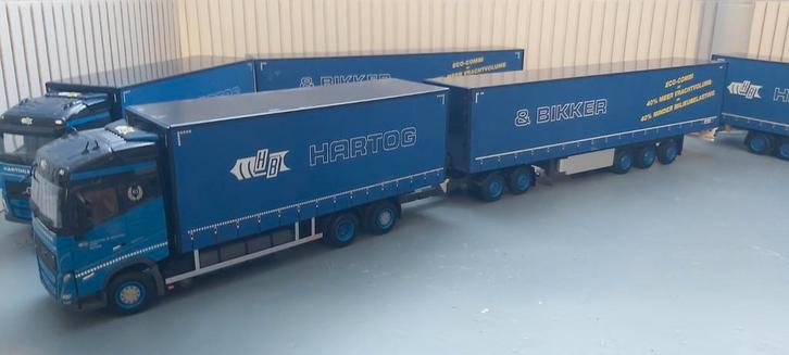 Volvo FH LZV combinatie  wsi  hartog en bikker, Hobby en Vrije tijd, Modelauto's | 1:50, Zo goed als nieuw, Bus of Vrachtwagen