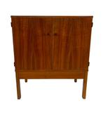 Vintage audio meubel tv kastje teak fineer jaren 70, Huis en Inrichting, Kasten | Televisiemeubels, Gebruikt, Vintage, 50 tot 100 cm