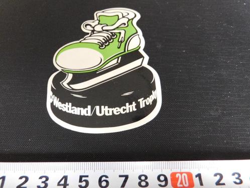 sticker Westland / Utrecht Trophy  schaatsen *, Verzamelen, Stickers, Zo goed als nieuw, Bedrijf of Vereniging, Ophalen