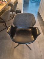 6 Zuiver Eetkamerstoelen Leer/Stof - Eijerkamp, Huis en Inrichting, Stoelen, Ophalen