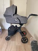 Stokke v6 melange, Zo goed als nieuw, Combiwagen, Verstelbare duwstang, Ophalen