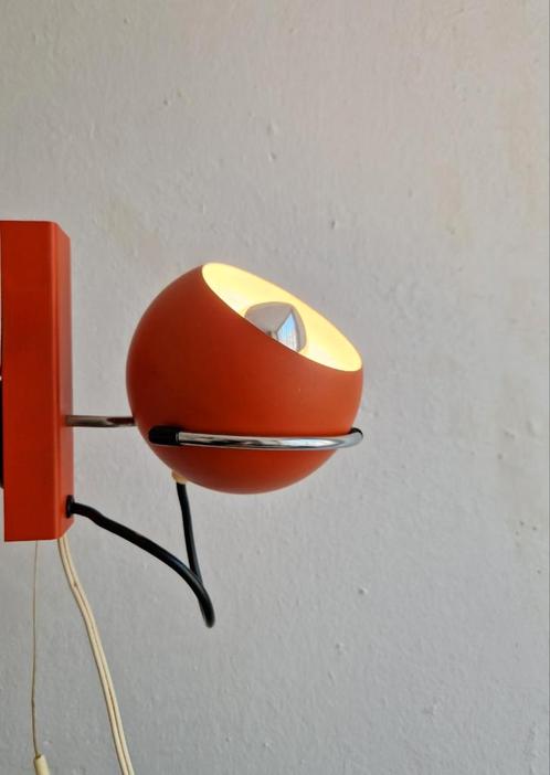 Vintage Gepo wandlamp eyeball super mooi met chroom, Huis en Inrichting, Lampen | Wandlampen, Zo goed als nieuw, Ophalen of Verzenden