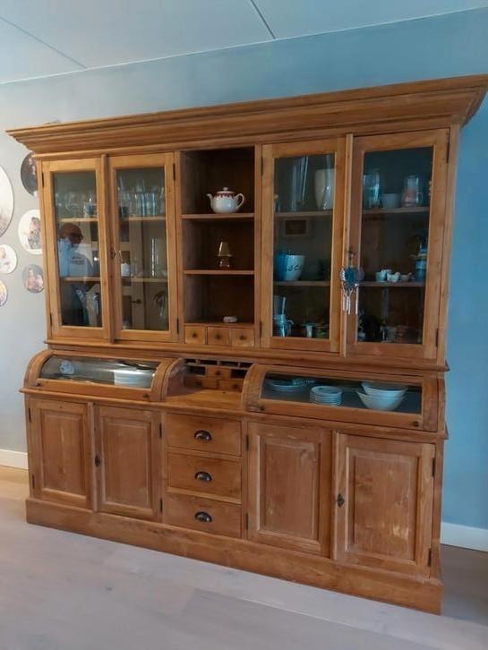 Gutterskast apothekerskast teakhout, Huis en Inrichting, Kasten | Buffetkasten, Zo goed als nieuw, 200 cm of meer, 200 cm of meer