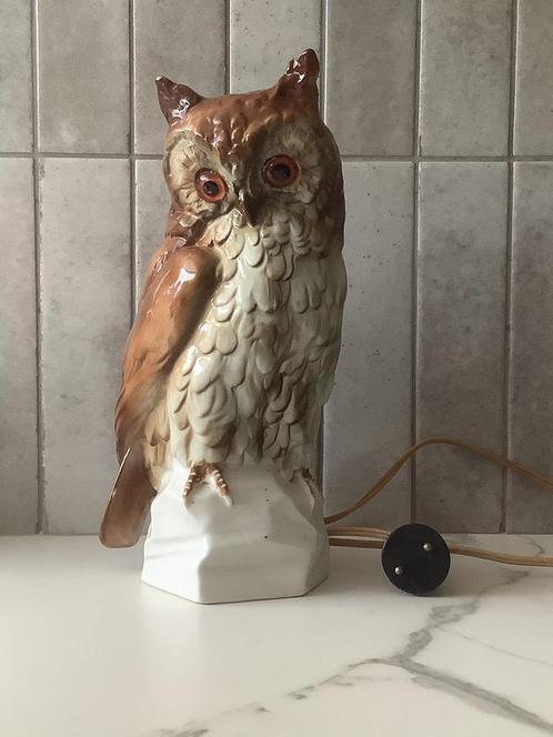 Originele parfumlamp uil, Huis en Inrichting, Lampen | Tafellampen, Minder dan 50 cm, Ophalen of Verzenden