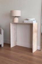 Vintage travertin side table, Huis en Inrichting, Tafels | Sidetables, Ophalen, 50 tot 100 cm, Zo goed als nieuw, 25 tot 50 cm
