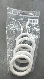 254x5Witte Gordijnringen 70x50 - Nieuw in verpakking, Ophalen of Verzenden, Nieuw, Wit, Minder dan 100 cm