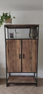 Ledstone wandkast | industrieel design, Ophalen, Met deur(en), Zo goed als nieuw, Minder dan 150 cm