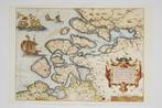 Oude landkaart Zeeland 1592 Abraham Ortelius, Verzenden, Voor 1800, Nederland, Landkaart