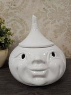 Grote uien / knoflook witte keramiek pot 21 cm, Ophalen of Verzenden, Zo goed als nieuw, Nvt, Nvt