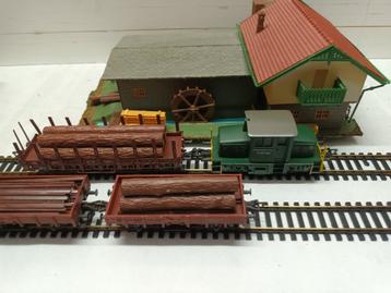 HOUTLOODS MET FLEISCHMANN WAGONS LOKJE V 42-04  beschikbaar voor biedingen