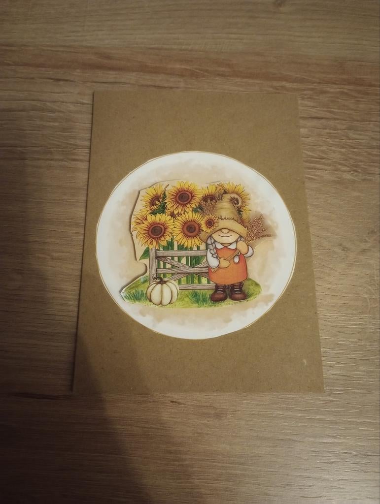 3D kaart met vrouwelijke gnoom, Ophalen of Verzenden, Nieuw, Overige thema's