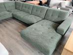 U-bank Montel 180/220 x 330 cm voor 500=!, Ophalen, Gebruikt, Vierpersoons of meer, Stof