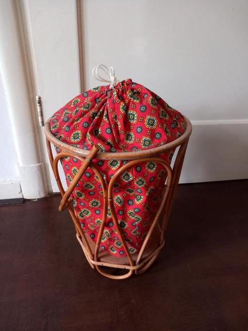 vintage opbergmand, naaimand Franse travailleuse brocante, Antiek en Kunst, Curiosa en Brocante, Verzenden