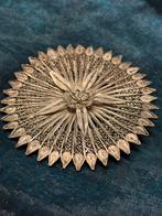 Prachtige antieke zilver filigrain broche, Indonesië?, Ophalen of Verzenden, Zilver, Broche