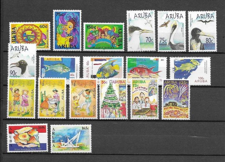 Aruba 2004, Complete jaargang, Postfris., Postzegels en Munten, Postzegels | Nederlandse Antillen en Aruba, Postfris, Verzenden