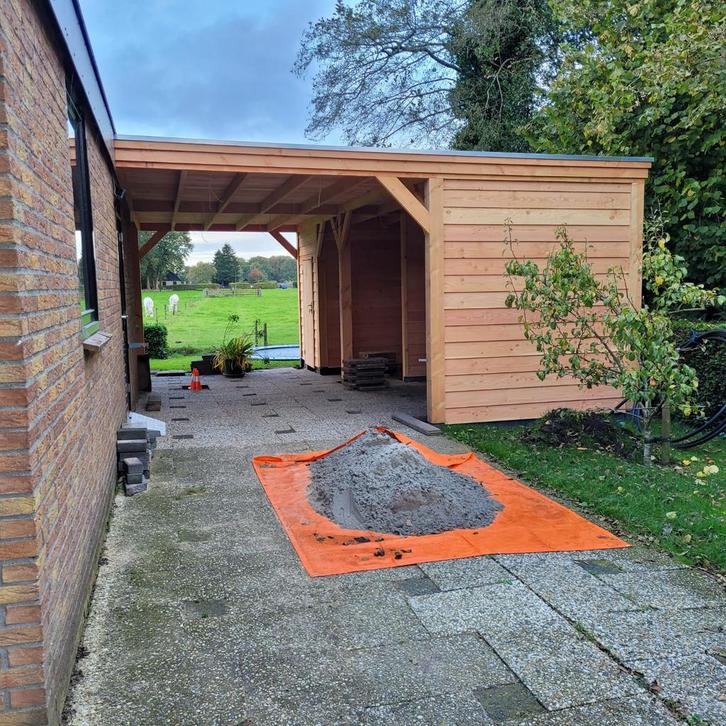 Tuinhuis of overkapping geheel op maat gemaakt DOUGLAS, Tuin en Terras, Overkappingen, Nieuw, Carport, Ophalen