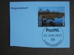 NL 2021; VOORDRUKZEGEL VEENKOLONIEN FOCHTELOERVEEN, Verzenden, Briefkaart