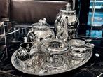 Massief Tafelzilver 835 // Prachtig Koffie en Thee Servies, Ophalen of Verzenden