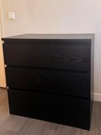 IKEA Malm ladekast - 3 lades - zwartbruin, Ophalen, Overige materialen, Gebruikt, 3 of 4 laden