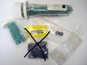 Blauw Glas Kralen, Parels, Lot 27. beschikbaar voor biedingen