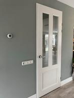 Svedex binnendeur met glas - Superlak, wit, opdekdeur, Ophalen, 80 tot 100 cm, 215 cm of meer, Binnendeur