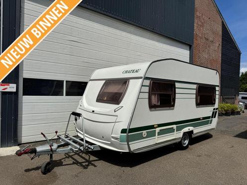 Chateau Calista 390 + Mover + Voortent + Luif, Caravans en Kamperen, Caravans, Bedrijf, tot en met 4, 750 - 1000 kg, Treinzit