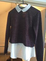 Trui M paars met wit kraagje, Ophalen of Verzenden, Zo goed als nieuw