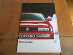 Folder Volkswagen Corrado G60 1989, Duitse tekst, Volkswagen, Ophalen of Verzenden, Zo goed als nieuw, Volkswagen
