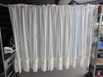 VITRAGE GORDIJN MET KANT, Huis en Inrichting, Ophalen, 100 tot 150 cm, Zo goed als nieuw, 200 cm of meer
