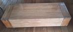 Teak houten salontafel op wielen, 100 tot 150 cm, Teakhout, 50 tot 100 cm, Minder dan 50 cm