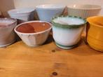 Vintage Bloempotten Erica Westraven Adco - Ribbel W. Germany, Gebruikt, Rond, Binnen, Ophalen of Verzenden