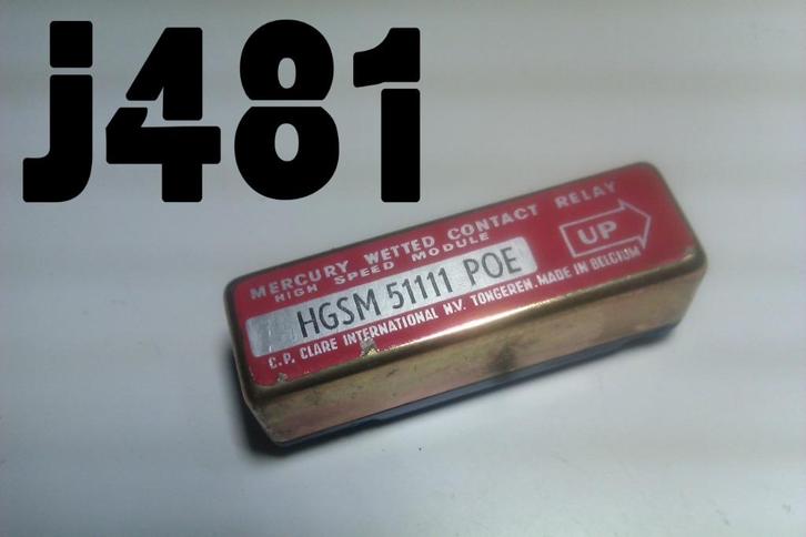 CP Clare mercury wetted relay HGSM 51111 POE, Hobby en Vrije tijd, Elektronica-componenten, Gebruikt, Ophalen of Verzenden