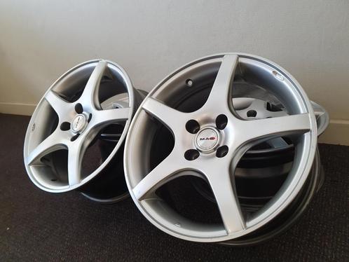 MAK ITALIA 16INCH LM VELGEN 5-SPOKE 4x100 ET35, Auto-onderdelen, Banden en Velgen, Velg(en), 16 inch, Personenwagen, Gebruikt