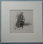 Fietser in Parijs 1967, inkt / sepia, Antiek en Kunst, Kunst | Schilderijen | Klassiek, Ophalen of Verzenden