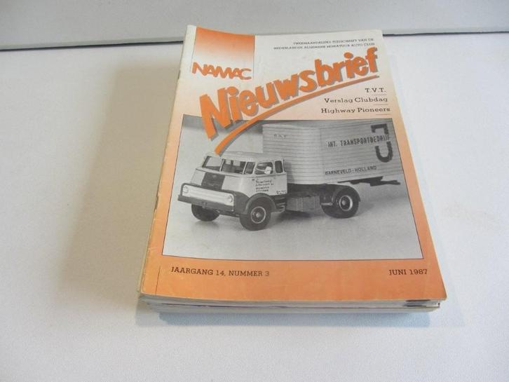 Namac nieuwsbrief & miniatuur in auto verschillende nummers, Boeken, Auto's | Folders en Tijdschriften, Gelezen, Algemeen, Ophalen of Verzenden