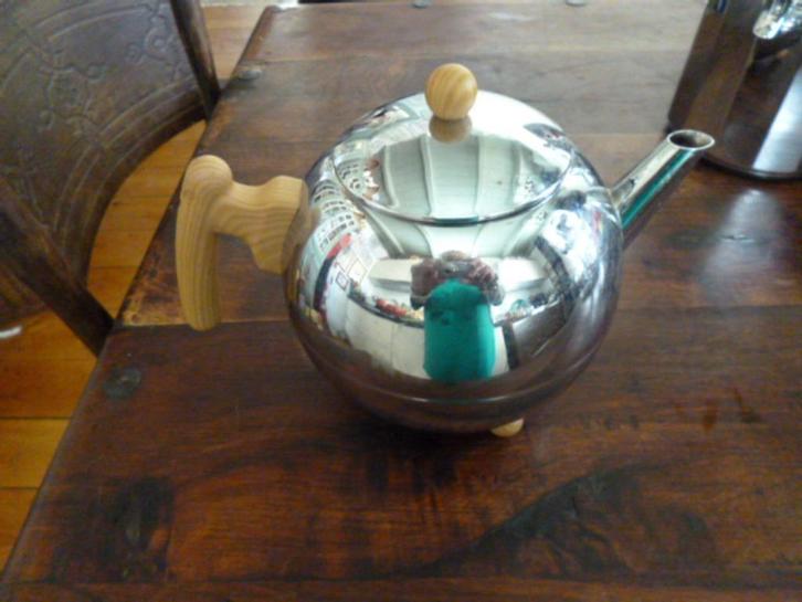 Bredemeijer theepot Bella Ronde  1,2 L  zgan, Huis en Inrichting, Keuken | Potten en Pannen, Zo goed als nieuw, Pot, Bus of Blik