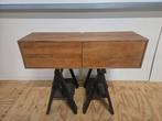Tv-meubel van mangohout 120 cm lang, Huis en Inrichting, Kasten | Televisiemeubels, Ophalen, 100 tot 150 cm, ., .